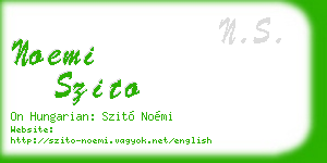 noemi szito business card